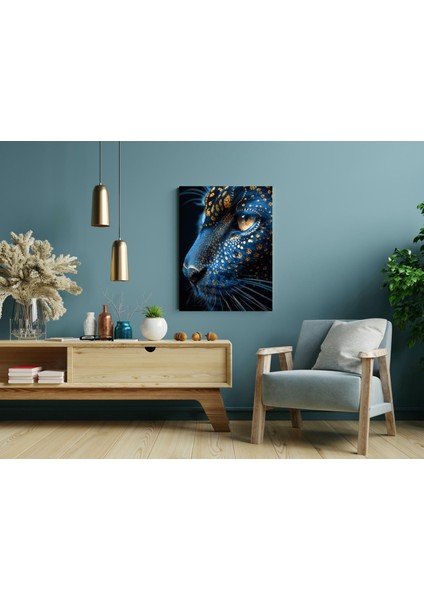 Altın Motifli Siyah Kedi -Ahşap Mdf Tablo modelleri