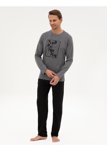 Erkek Koyu Gri Pijama Takımı 50322653-VR080