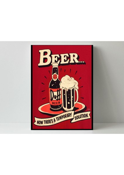 Retro Bira - Ahşap Mdf Tablo fiyatları