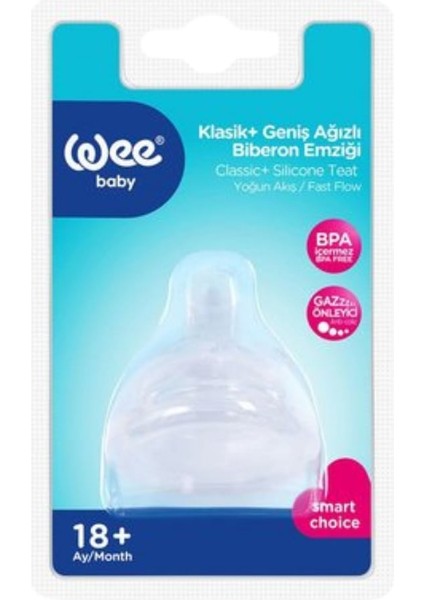 Wee Baby Geniş Ağızlı Biberon Emziği Yoğun Akış No:3 854 fiyatları