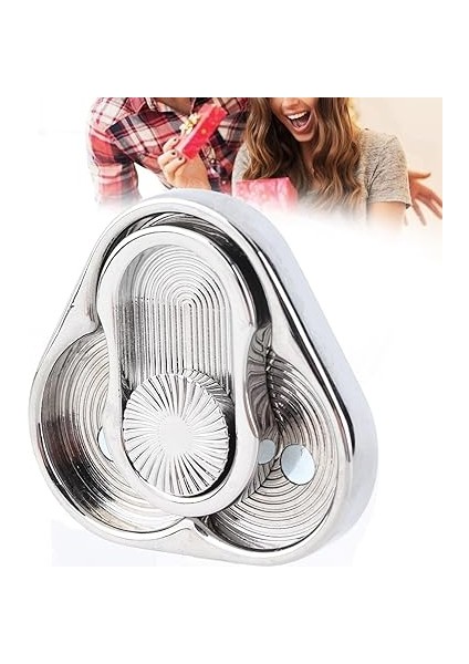 Fidget Slider Oyuncak, Dehb Otizm Anksiyete Stres Rölyef Için Spiral Çerçeve ile Taşınabilir Manyetik Üçgen Rotasyon Metal Slider fiyatları
