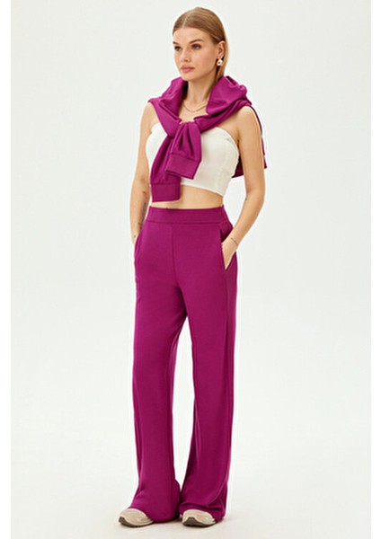 Pamuklu Rahat Kesim Örme Pantolon