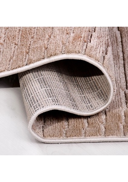 Monzon Modern Kahverengi Polyester Pamuk Tabanlı Makine Halısı fırsatları