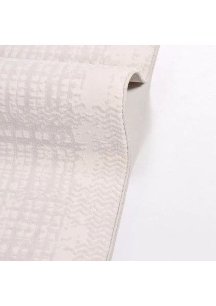 Castres Modern Krem Polyester Kaydırmaz Makine Halısı indirimleri