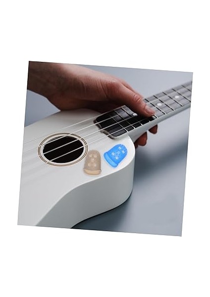 Gitar Eldiveni 50 Adet Karışık Renkli Gitar Silikon Koruyucu fırsatları