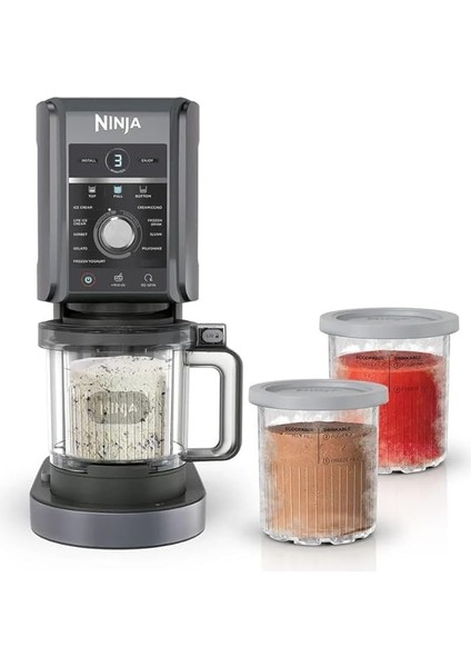 Creami Deluxe 10 In 1 Dondurma ve Frozen Makinesi, 10 Programlı, Dondurma, Light Dondurma, Gelato, Frozen Içecek, Sorbet, Donmuş Yoğurt, Milkshake, Slushi, Frappe, Mix-In