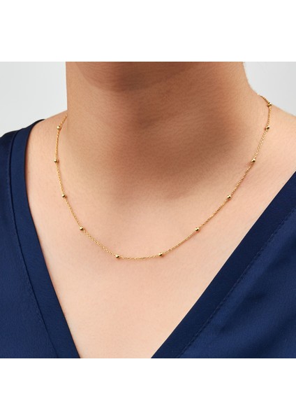 95 Ayar Sarı Altın Kaplama Toplu Model Gümüş Zincir Kolye fiyatları