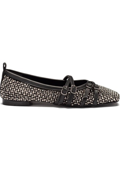 Kadın Taşlı Bantlı Babet Ayakkabı 2215 fiyatları