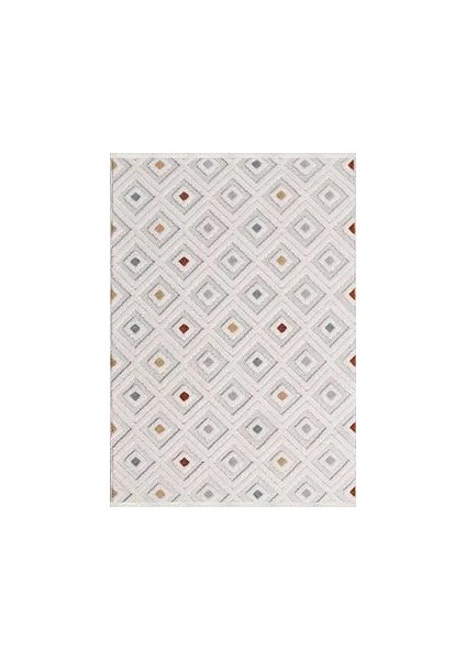 Gumiel Geometrik Multi Polyester Kaydırmaz Tabanlı Makine Halısı