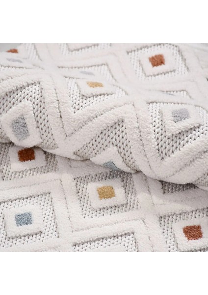 Gumiel Geometrik Multi Polyester Kaydırmaz Tabanlı Makine Halısı indirimleri