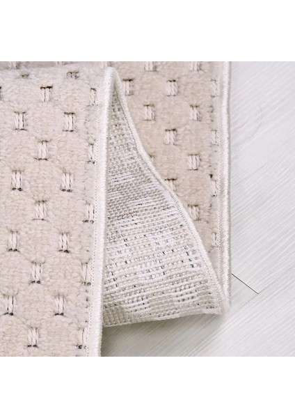 Moraleja Modern Bej Polyester Pamuk Tabanlı Makine Halısı modelleri