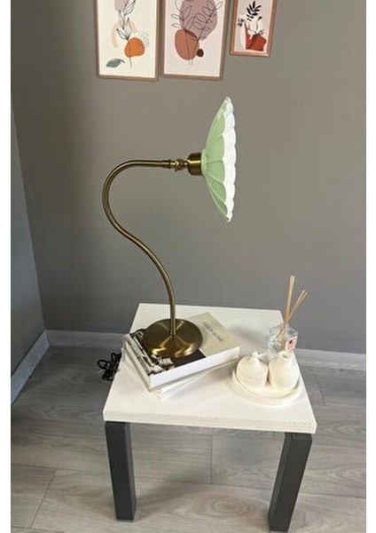 Risso Mint Masa Lambası Dekoratif Abajur Çocuk Odası Başucu Lambası Okuma Lambası fırsatları