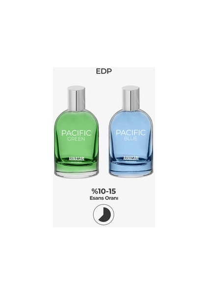 Pacific Blue Edp Erkek Parfüm 100ML | Fresh, Oryantal | Nane, Vanilya, Bal, Tobacco, Lavanta, Tonka indirimleri