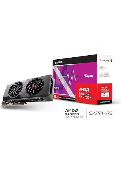Rx 7700 Xt Pulse Amd Radeon™ Gaming 12GB Gddr6 Çift Hdmi/çift Dp, Ekran Kartı, ‎11335-04-20G indirimleri