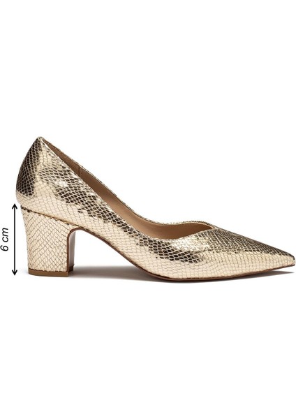 Kadın Yılan Desenli Gündelik Topuklu Ayakkabı 5000 fiyatları