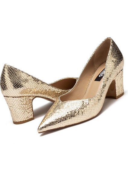 Kadın Yılan Desenli Gündelik Topuklu Ayakkabı 5000 modelleri