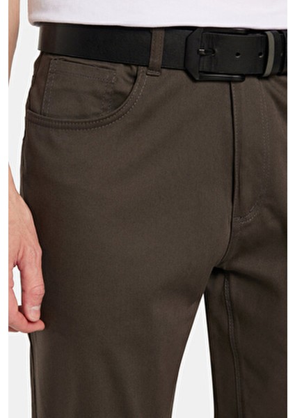 Erkek Regular Fit Rahat Kesim Kanvas Haki Pantolon fiyatları