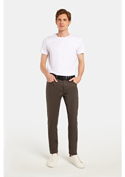 Erkek Regular Fit Rahat Kesim Kanvas Haki Pantolon indirimleri