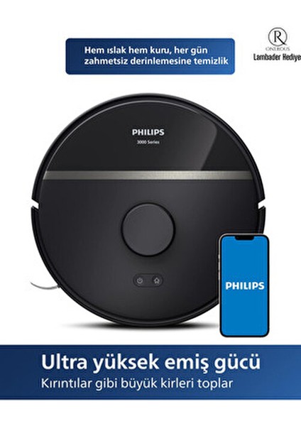 3ü 1 Arada Islak Kuru ve Moplu Premium Akıllı Robot Süpürge, 230DK - Gelişmiş Performans