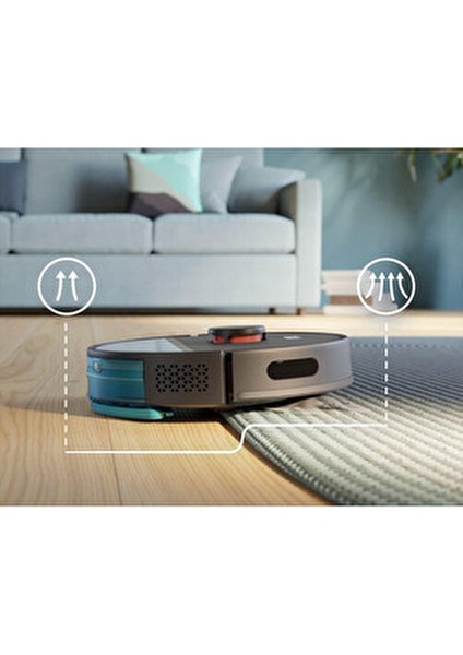 3ü 1 Arada Islak Kuru ve Moplu Premium Akıllı Robot Süpürge, 230DK - Gelişmiş Performans