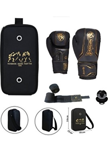 Legacy Kick Boks Eldiveni Boks Eldiveni Muay Thai Eldiveni 3'lü Set ve Eldiven Taşıma Çantalı