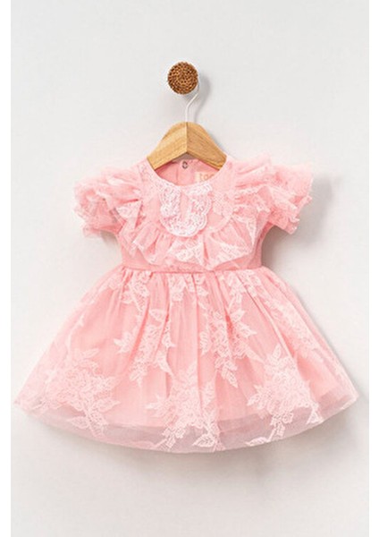 Kız Bebek Elbise Kız Çocuk Elbise Doğum Günü Parti Düğün Elbise Kısa Kollu Astarlı Elbise