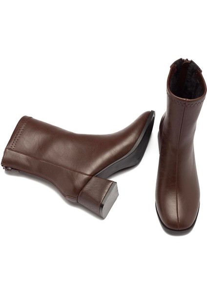 Kadın Fermuarlı Günlük Topuklu Bot 4210 modelleri