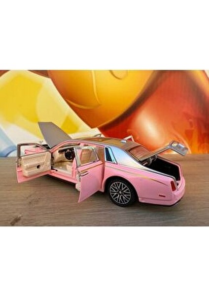 1:24 Rolls Royce Sweptail Diecast Model Araba Işıklı ve Sesli Metal Rolls Royce Açılabilir Kapılar