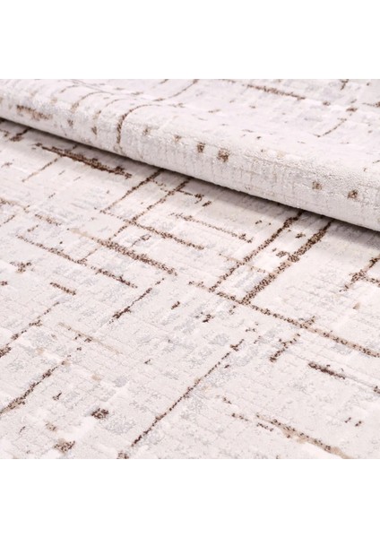 Caivano Modern Krem Akrilik Makine Halısı indirimleri