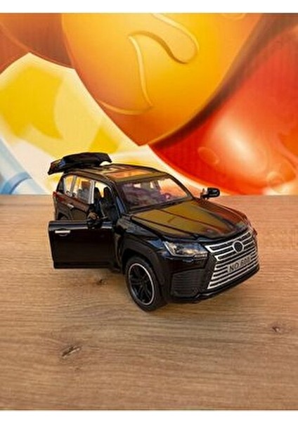 Lexus Jip Diecast Model Araba Oyuncak Lexus 570 Model Diecast Kapıları Açılan Araba Sesli Işıklı