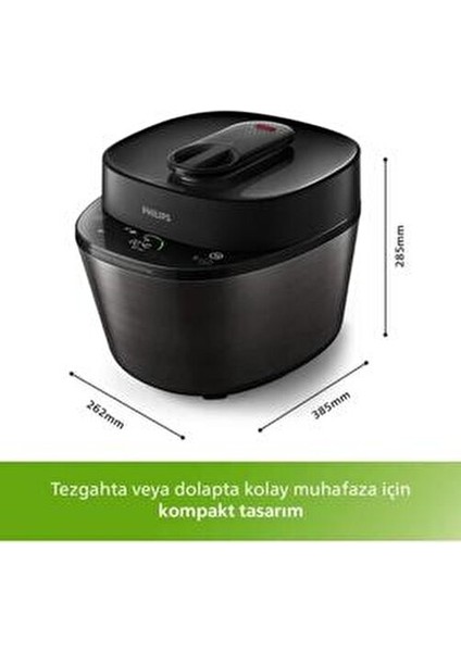 5lt Hızlı Özel Pişirme Programı Tasarım Ödüllü Akıllı Düdüklü Tencere -Lambader Hediye! fiyatları