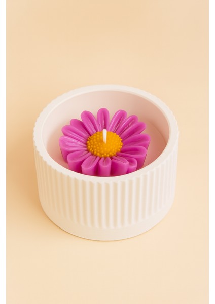 Home Flora Papatya Figürlü Kokulu Hediyelik Parafin Mum