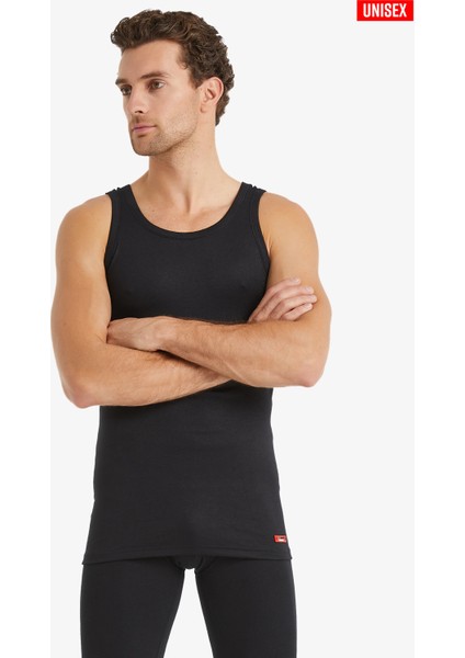 Vücuda Oturan Içlik Unisex Termal Atlet– Siyah / Beyaz, Isı Koruyucu İÇLIK-9260 fırsatları