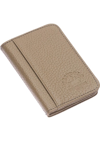 Hakiki Deri Bol Kart Bölmeli Unisex Kartlık - Vizon fiyatları