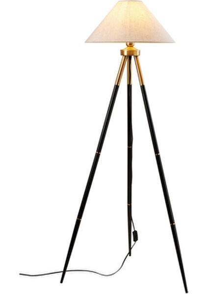 Cosby Siyah-Eskitme Kaplamalı Tripod Metal 3 Ayaklı Lambader fiyatları