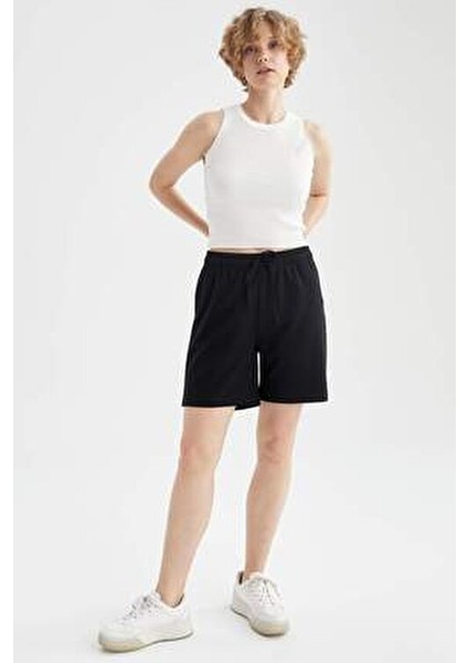 Regular Fit Geri Dönüşümlü Bermuda Şort U4570AZ21HS