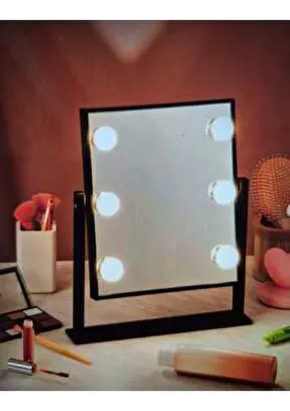 6 Led'li Kulis Makyaj Aynası 3 Farklı LED Rengiyle