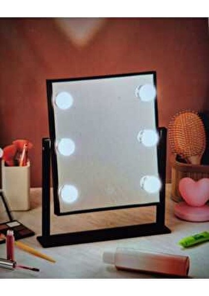 6 Led'li Kulis Makyaj Aynası 3 Farklı LED Rengiyle fiyatları