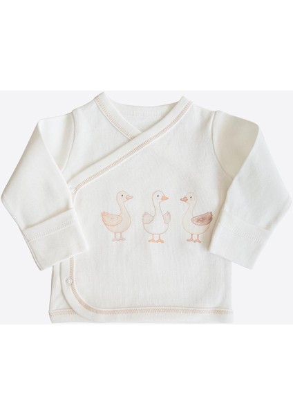 Organik Lil Ducky 10'lu Hastane Çıkış Seti Ekru indirimleri