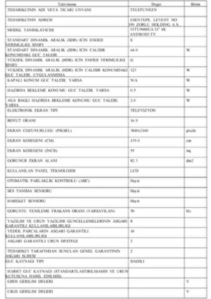 55TU9090UA 55'' 139 Ekran Uydu Alıcılı 4K Ultra Hd Google Smart LED Tv fiyatları