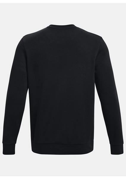 1374250-001-UA Icon Fleece Crew Siyah Erkek Normal Sweatshirt