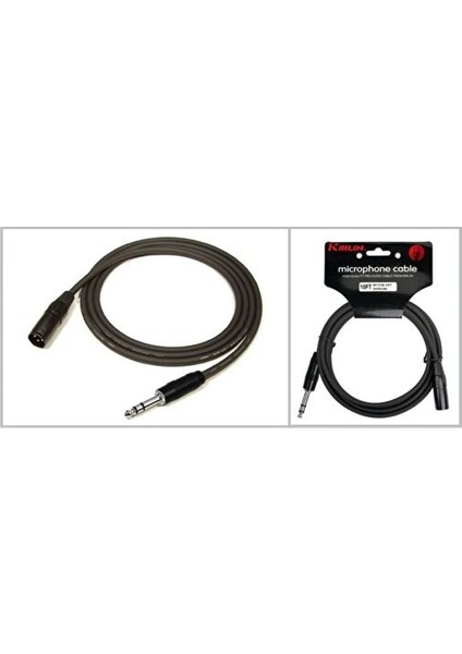 Kırlın MP-273B-3M-BK Xlr-Trs 3 Metre Kablo
