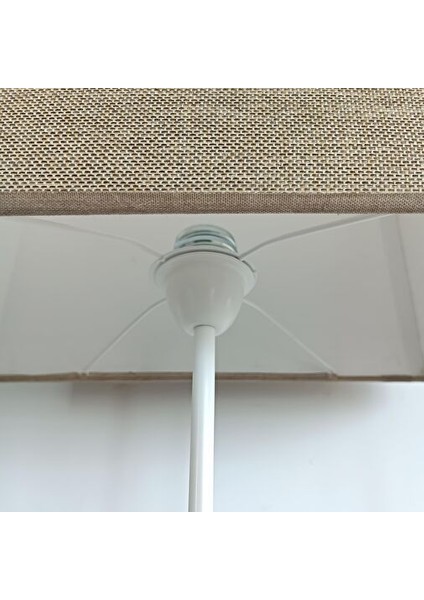 Cara Eskitme Beyaz Metal Abajur modelleri