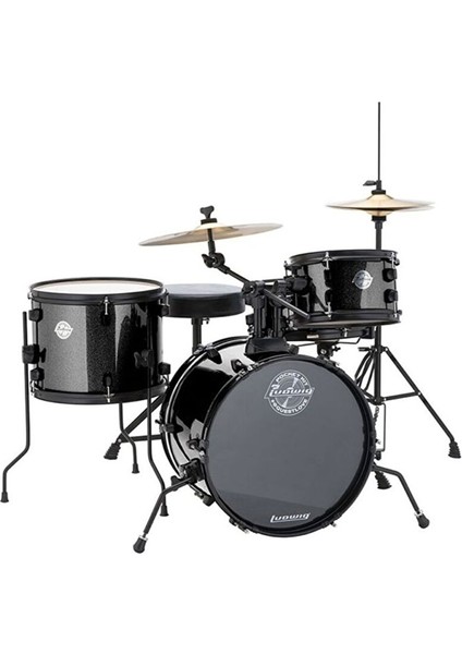 The Pocket Kit By Questlove Black Sparkle Çocuklar Için Akustik Davul Seti