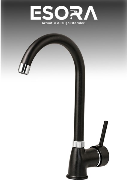 Siyah Robot Tepe Yağmurlama Delta Banyo-Mutfak-Lavabo Bataryası Musluğu Çeşmesi 4' lü Set Paslanmaz modelleri