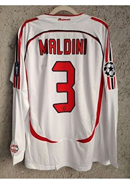 Milan 2007 Maldını Beyaz Uzun Kol Deplasman Forması