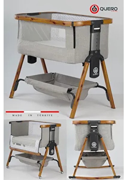 Losa Anne Yanı Beşik, Kademeli Beşik, Sallanır, Sabitlenir, Tekerlekli, Katlanır, Park Yatak Beşik