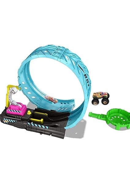 Wheels Monster Trucks Karanlıkta Parlayan Çemberde Yarış Seti, 4 Yaş ve Üzeri, HBN02 indirimleri