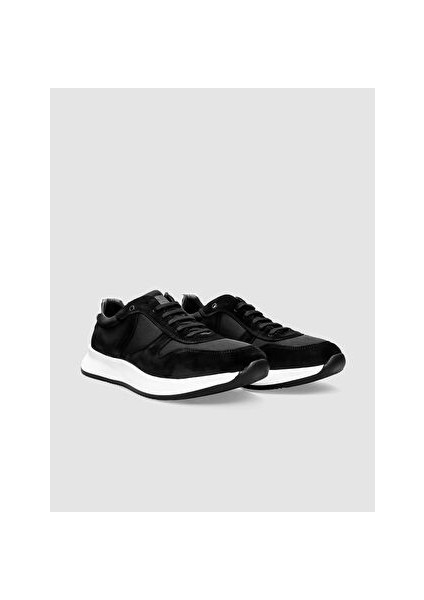 Siyah-Beyaz Erkek Deri Sneaker 29767 fiyatları