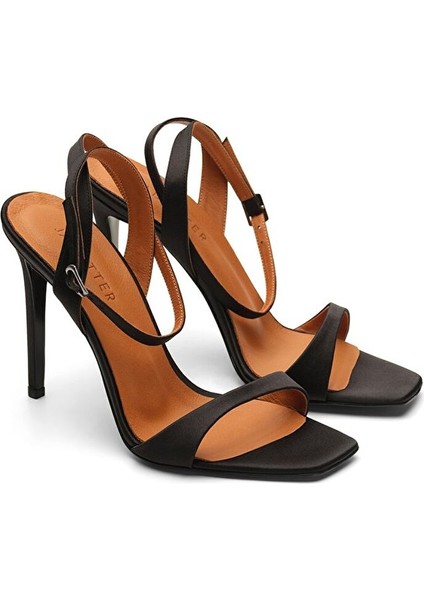 Siyah Kadın Saten Topuklu Ayakkabı JAB8897 / 2126 fiyatları